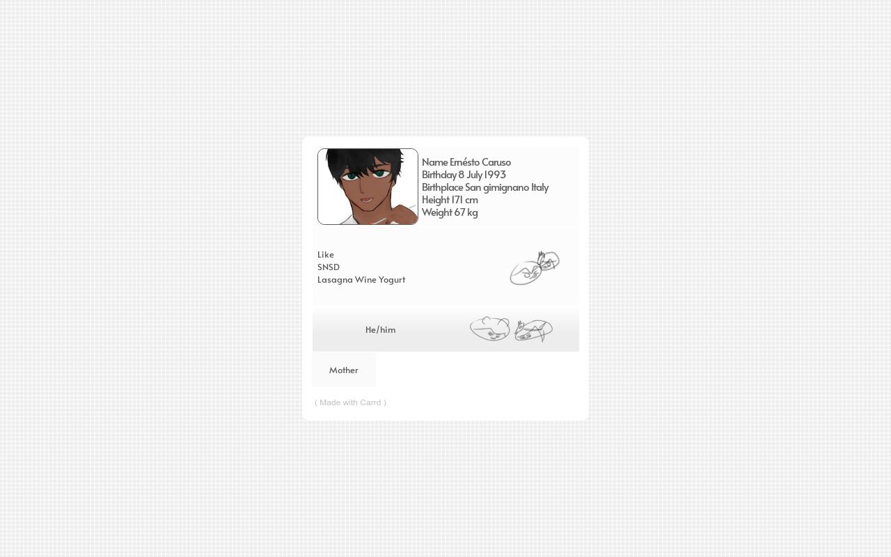 Carrd profile picture for @ernesto